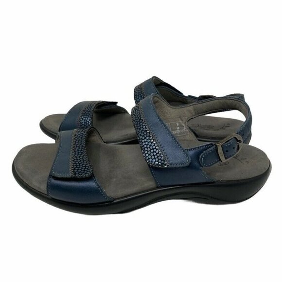 SAS Womens Nudu Slingback Sandals Blue Leather 9 - Picture 5 of 9